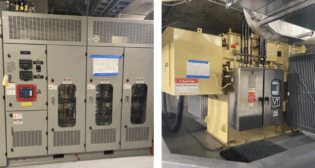 Photos of the completed substation at Civic Center Station. (BART Photographs)